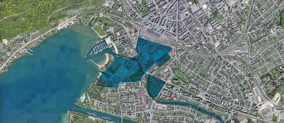 Perimeter Seewassernutzung Bahnhof Süd Biel