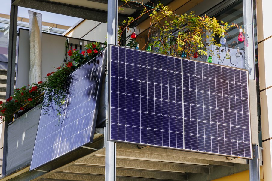 Bild Plug&Play-Solaranlage auf Balkon