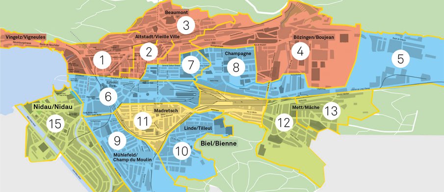Plan de relevé - Ville de Bienne
