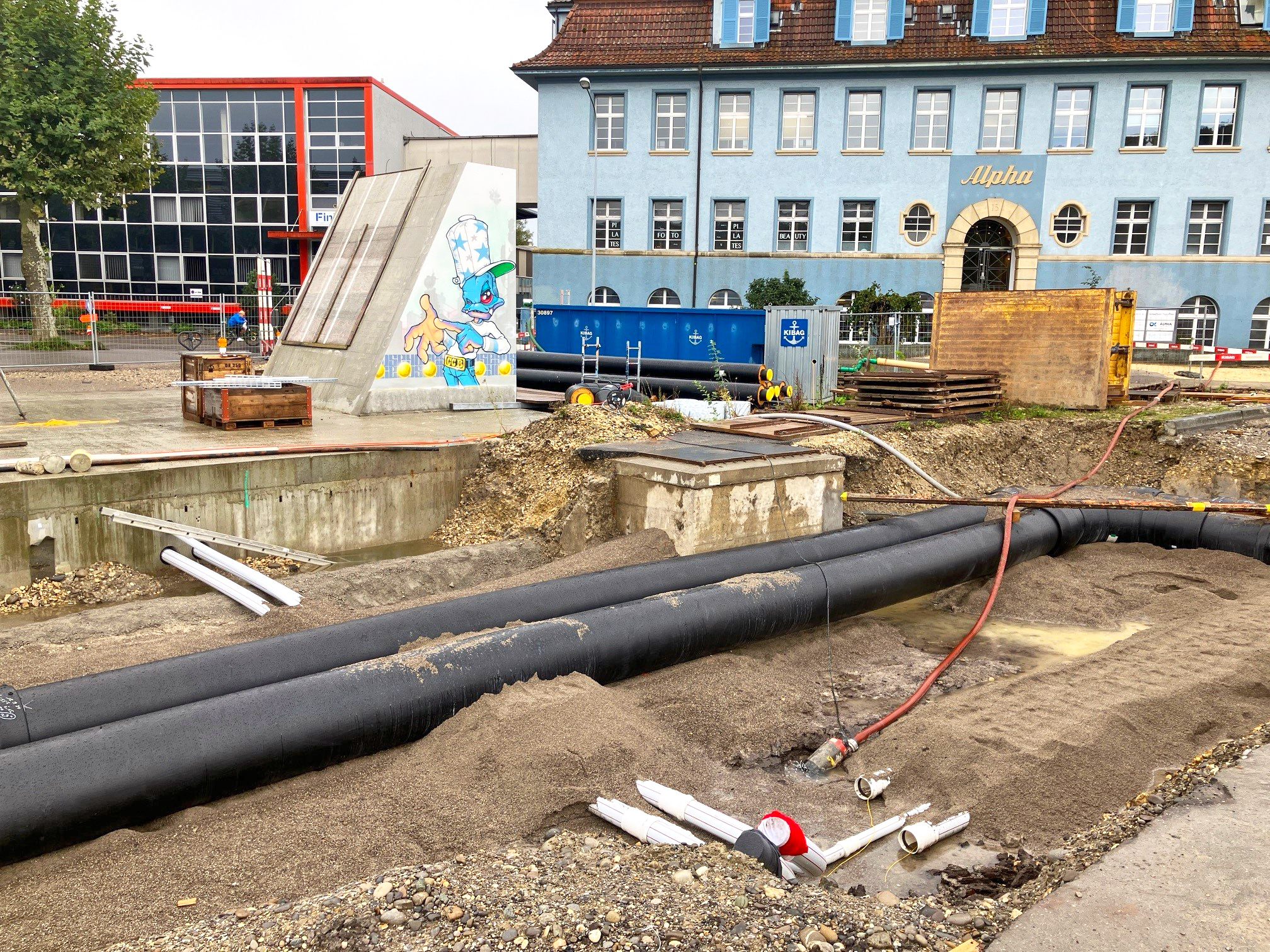 Zwischenkreis und Pumpwerk des EVB