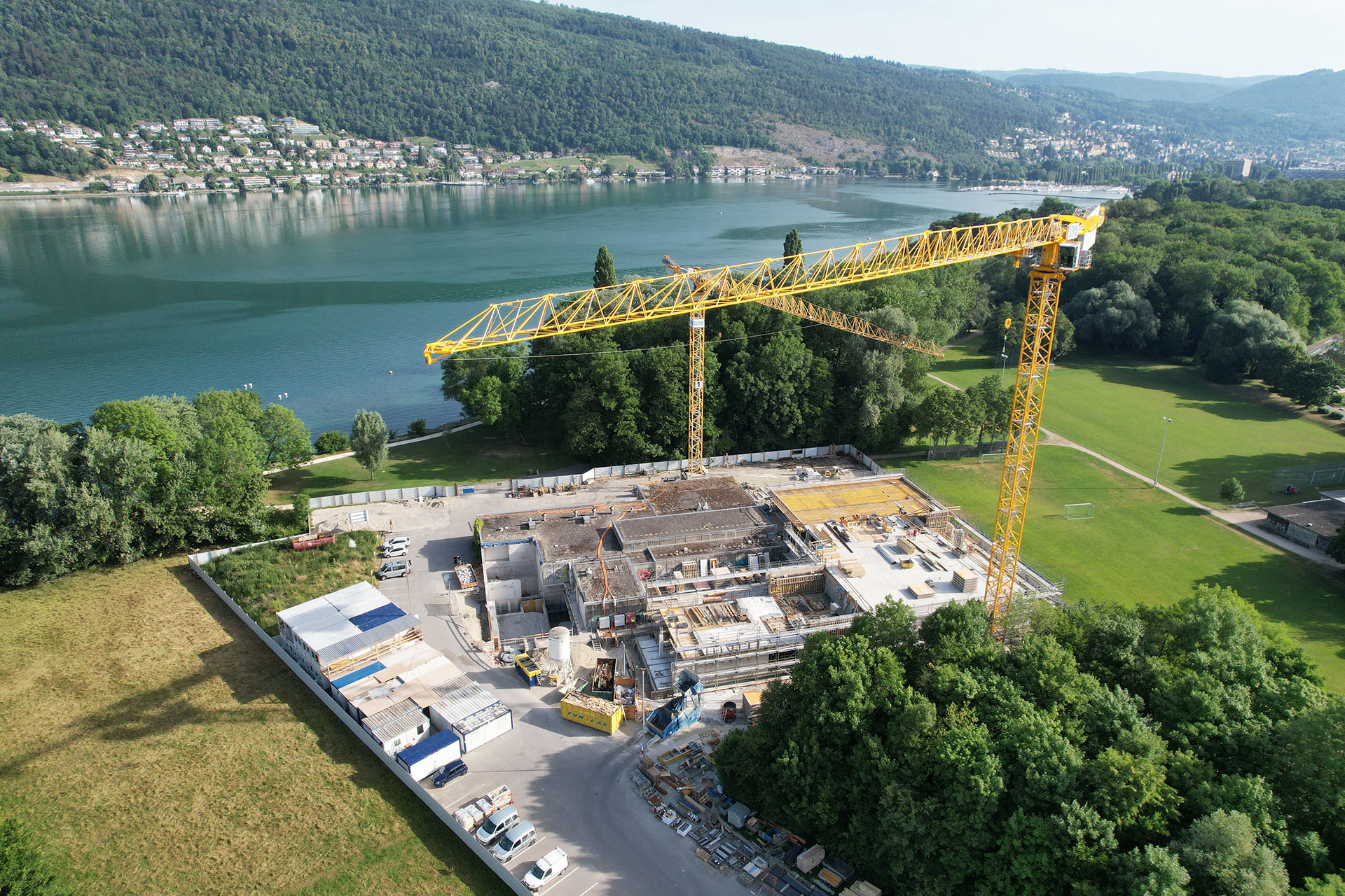 Baufortschritt Seewasserwerk Juni 2022