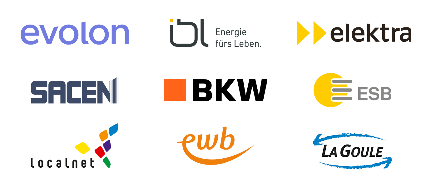 Logos der Partnerunternehmen für das Förderprogramm Topten