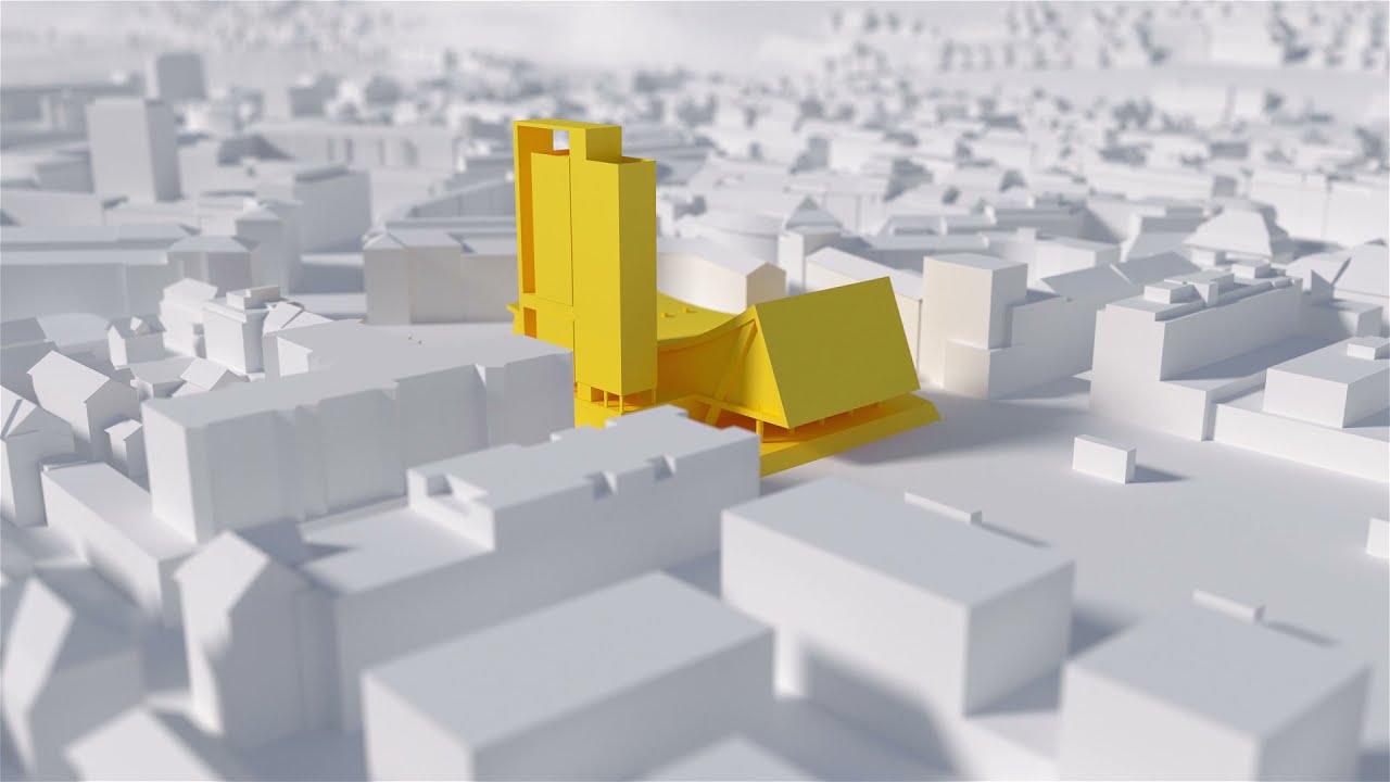 3D-Skizze Gebäude in Biel