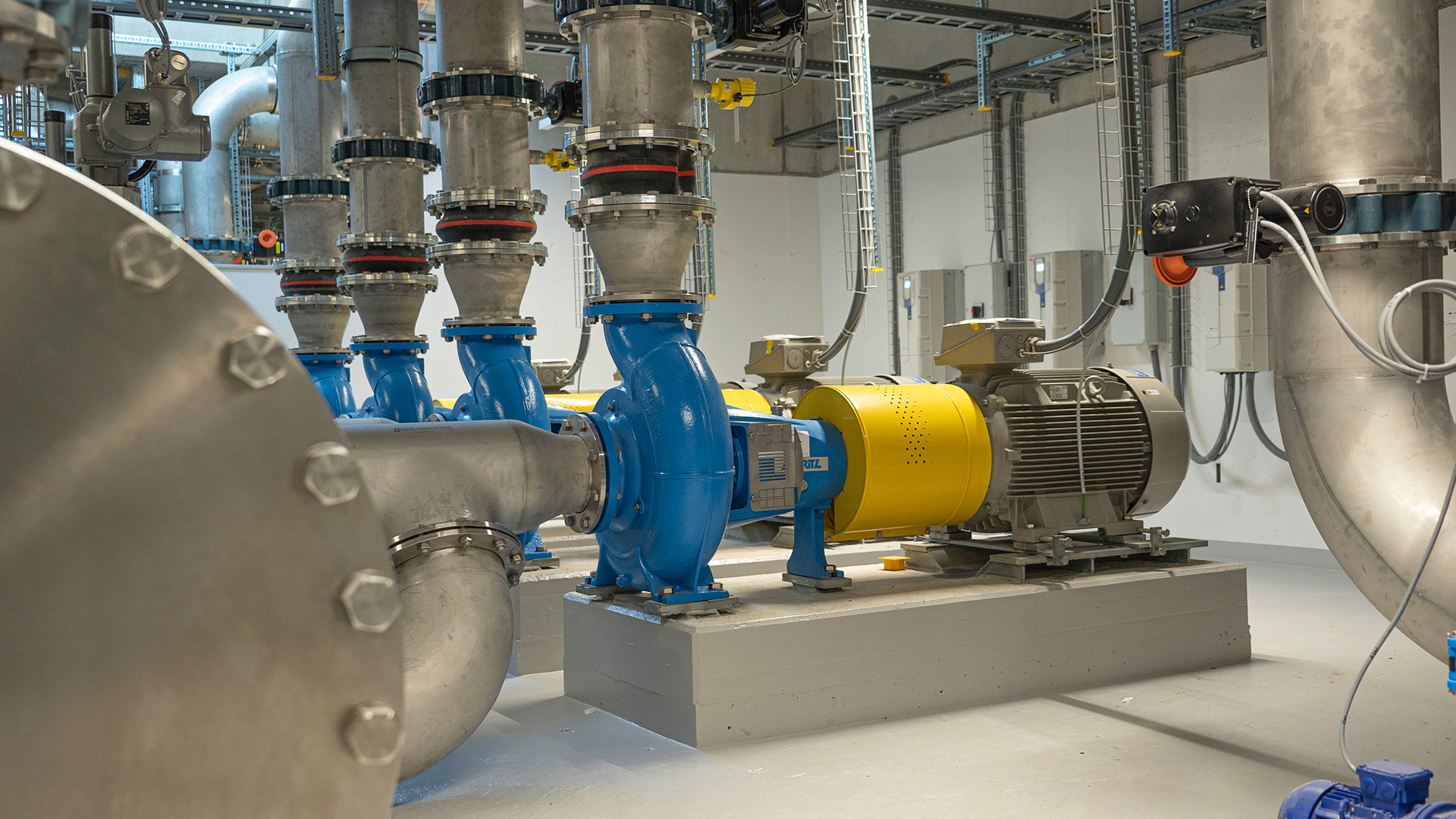 Maschinenraum des Energieverbund Bielersee