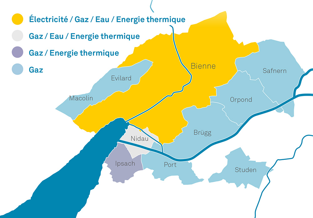 Régions d'approvisionnement d'ESB