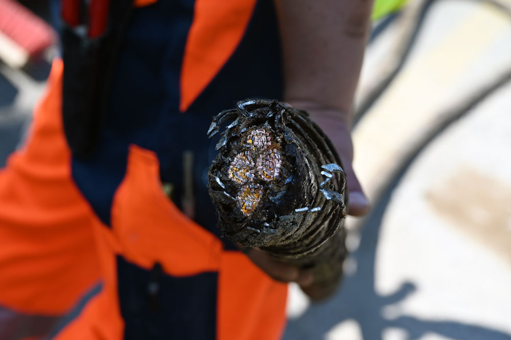 Altes Kupferkabel Querschnitt